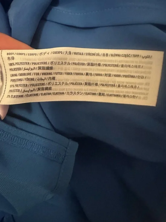 Abercrombie and Fitch Blue Tie Strap Maxi Dress Size XL Flutter Sleeve Summer - Picture 5 of 5